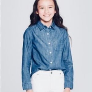 Girls 10/12 buttoned down shirts